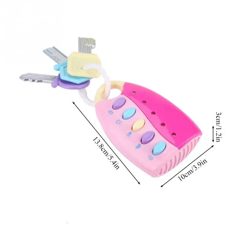 

Baby Musical Flash Key Toy Colorful Smart Remote Car Voices Vocal Pretend Play Music Early Educational Toys For Children Gifts