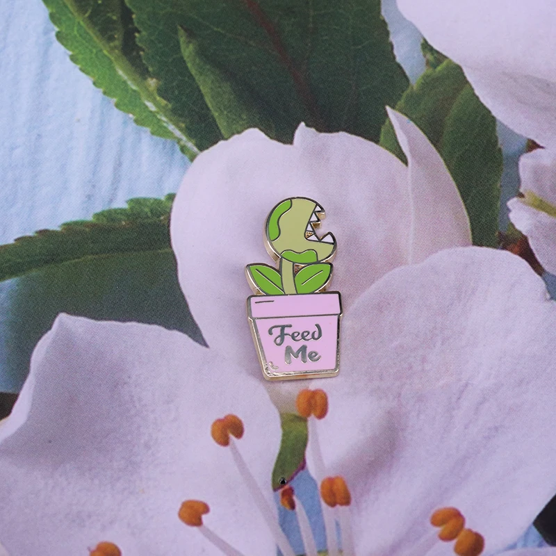 Эмалированная булавка для растений в горшках | Украшения и аксессуары