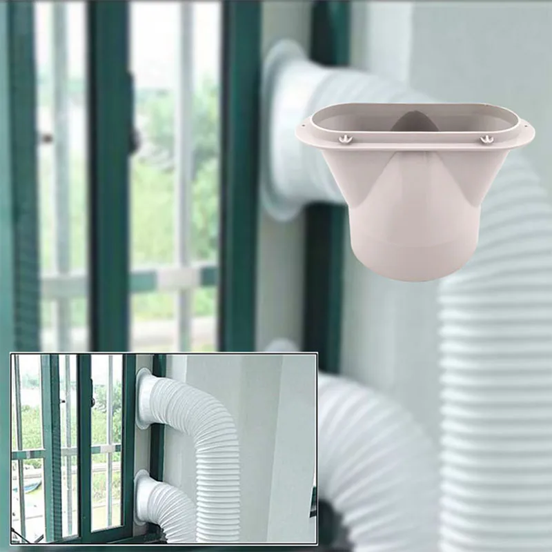 

13cm Diameter Portable Air Conditioning Body Exhaust Duct Interface Pipe Connector Conditioner Parts Easy Install