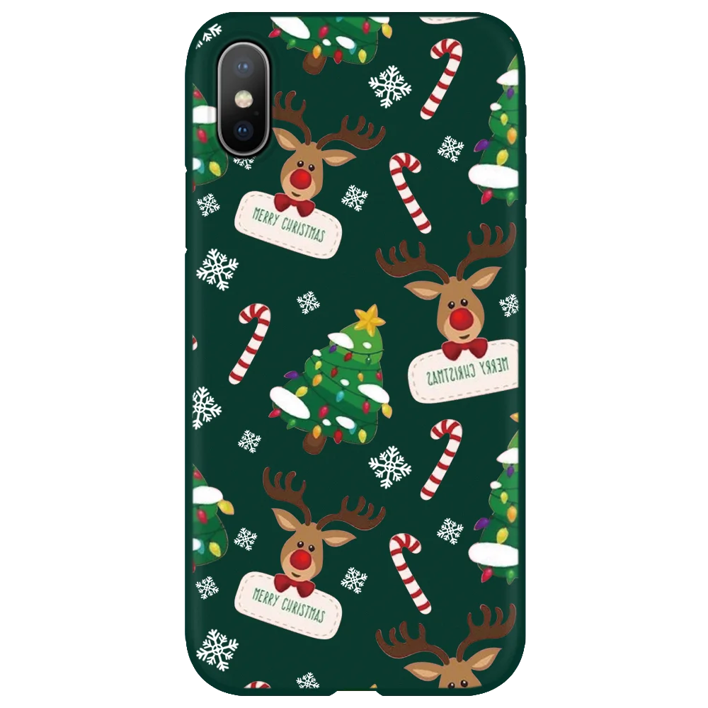 Счастливого Рождества чехол для телефона iPhone XR XS Max 11 6 6s 7 8 Plus X мультяшный