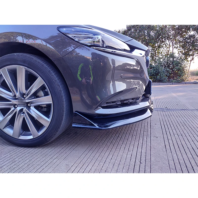 Передний бампер сплиттер для губ Диффузор спойлер тела комплект протектор