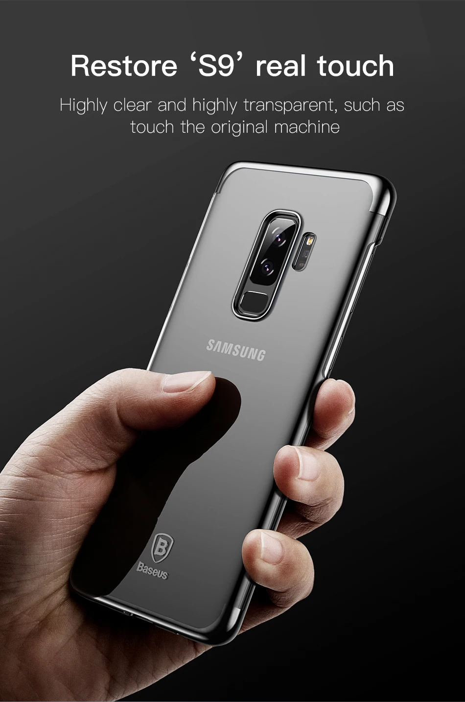 Baseus Luxury Plating Phone Case For Samsung Galaxy S9 Plus Coque Ultra Thin Soft Silicone Back Cover For Galaxy s9 Fundas