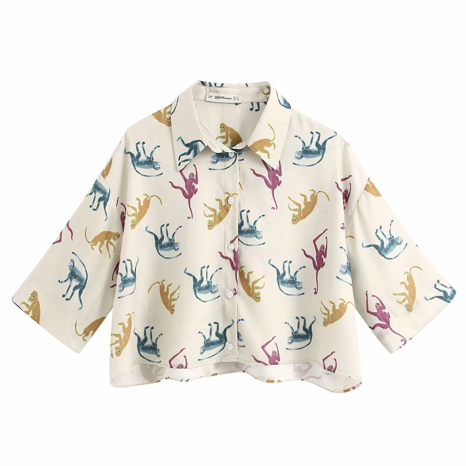 Женская уличная рубашка с животным принтом raing vadiming sheining весна-лето 2020 BGB2072 -