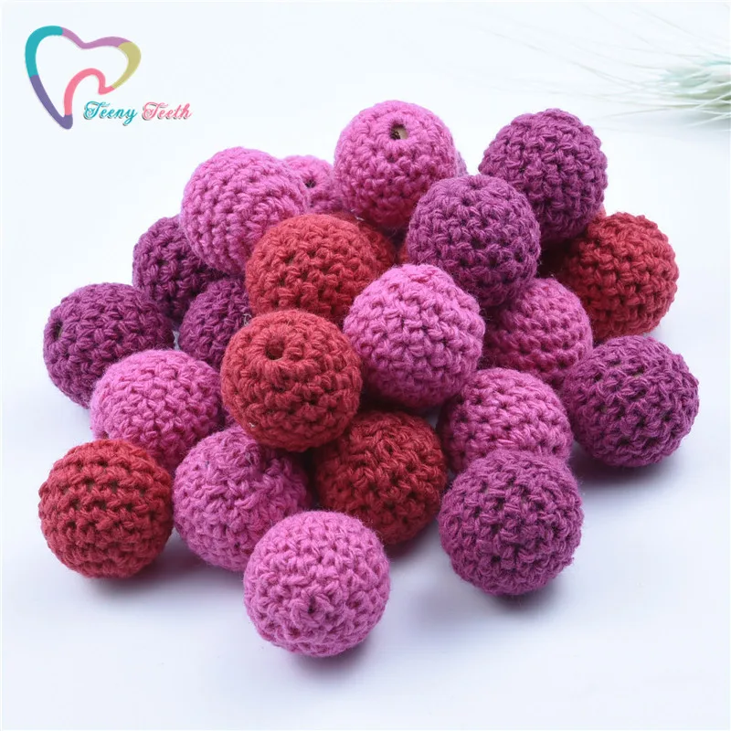 100 шт. деревянные бусины для прорезывания зубов 20 мм | Украшения и аксессуары