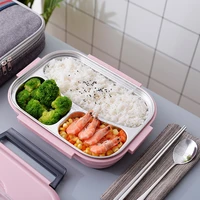 stainless steel heat preservation lunch box with movable compartments portable bento box for kids adult fruit food container box
