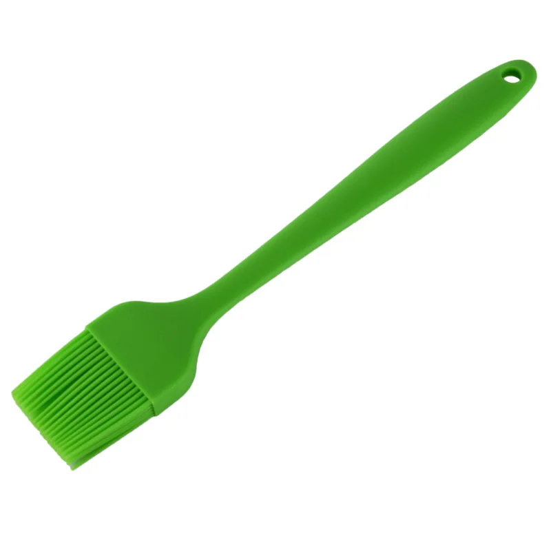 Green Силиконовая щетка для торта, барбекю, для выпечки, хлеба, масла, соуса, щетка для барбекю, гриля, принадлежности для выпечки, инструменты для выпечки - Цвет: Green