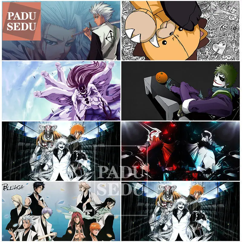 

Алмазная живопись 5D «сделай сам», японский аниме фигурка из аниме «Блич» постер, круглые мозаичные узоры из страз, вышивка, декор для спальн...