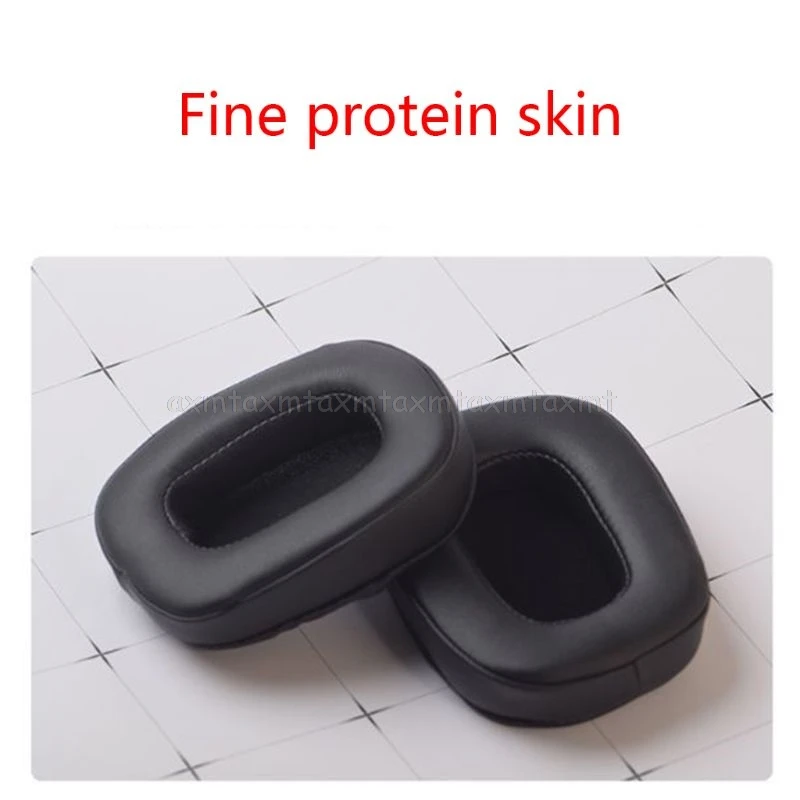 1 пара кожаных подушечек для ушей из мягкой пены Razer Tiamat 7 V2 гарнитура D27 19 Прямая