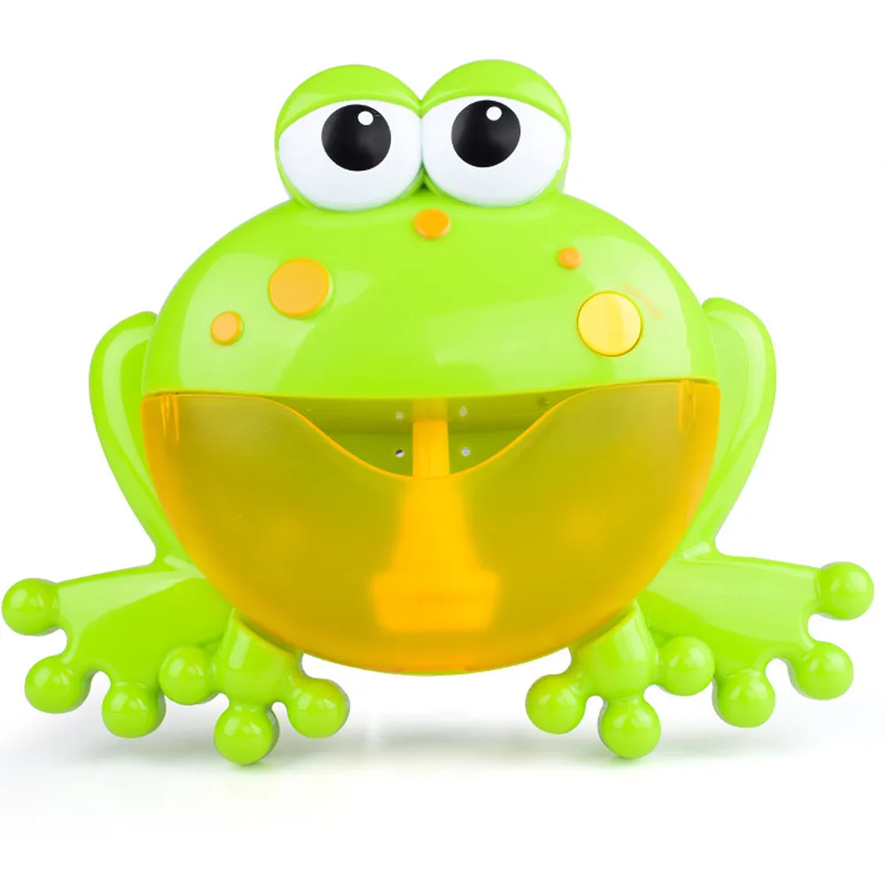 

1Pc Funny Pools Beach/Sand toys Cute Bubble Machine Big Frog Automatic Bubble Maker Blow Music Toys For Baby Kids Summer