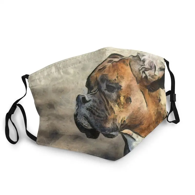

Boxer Dog Face Mask Adult Men Anti Haze Animal Pet Mask Protection Cover Respirator Washable Mouth Muffle
