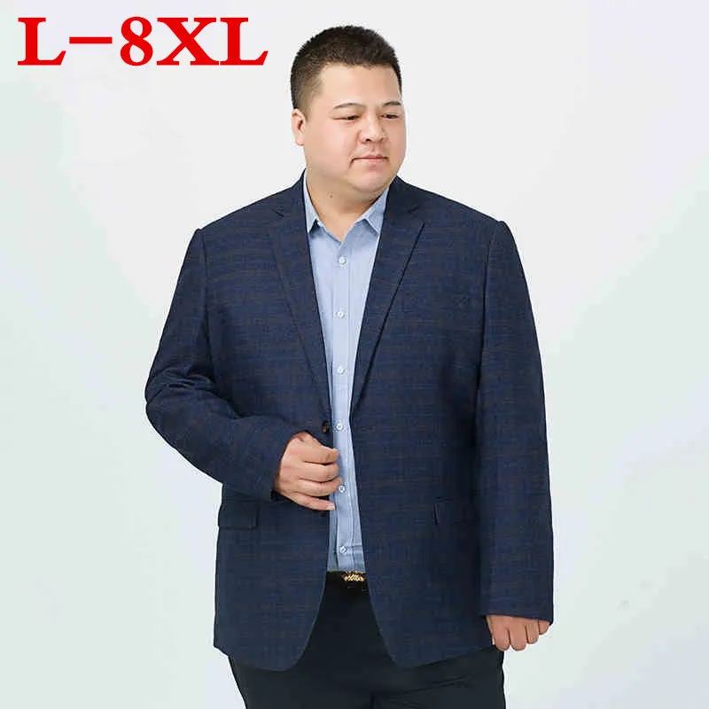 Большие размеры 8XL 7XL 6XL 5XL Мужские корейский свободный крой Модный хлопковый
