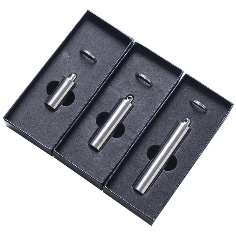 

Waterproof Mini Portable Multi-packing Pill Box Moisture-proof Sealed Pill Bottle Outdoor tools 3 Sizes