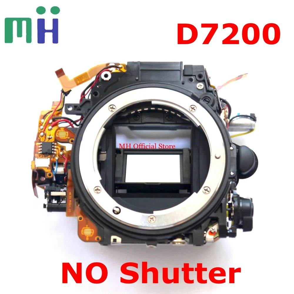 

For Nikon D7200 Front Body Frame Mirror Box with Aperture Motor Diphragm Unit ( NO Shutter ) Camera Repair Part Replacement