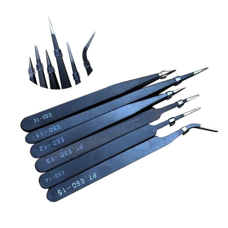 Антистатический пинцет из нержавеющей стали 6 шт./компл. инструменты для ремонта