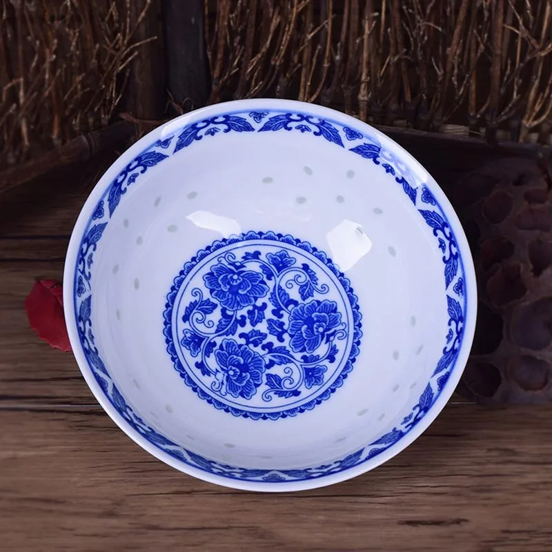 6 дюймов синий и белый фарфоровая чаша керамические рисовые чаши домашняя Ramen
