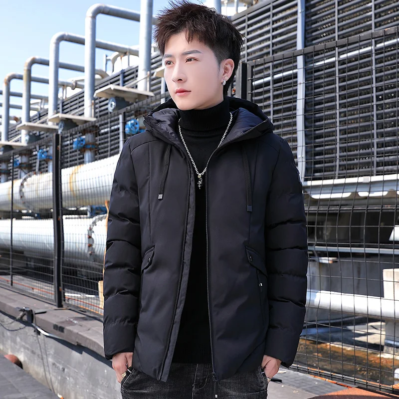 

Nice Chic Mens Winter Down Jacket Long Sleeve Man Clothes Dust Coat Hoodie Korean Style Plus Size High Quality Vogue Clothing