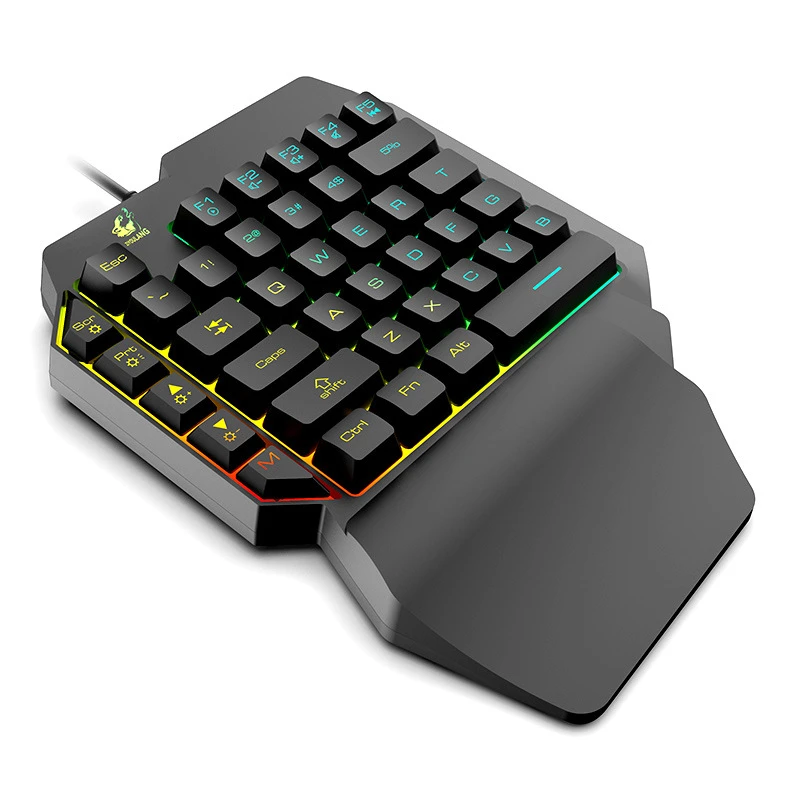 Игровая мембранная мини-клавиатура K15 для одной левой руки 39 клавиш эргономичная