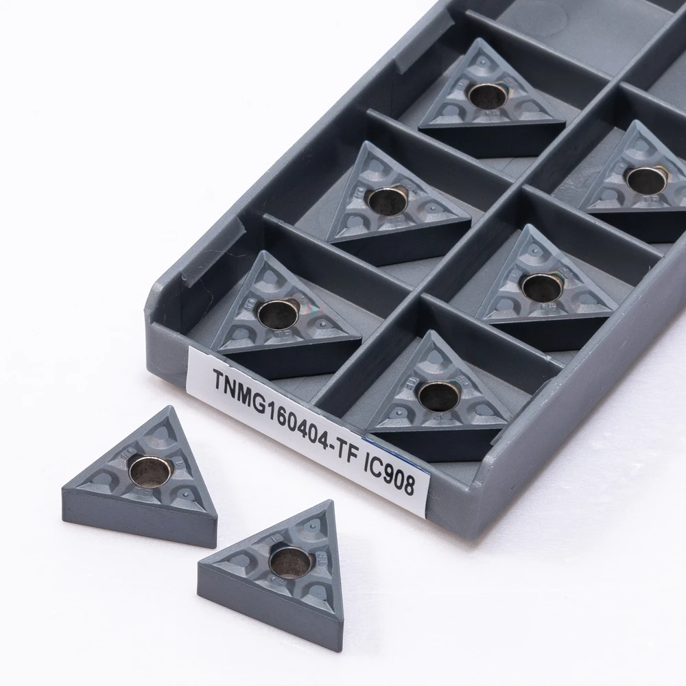 Оригинальные 10 шт. фонарей TNMG160404 TNMG160408 IC907 IC908 токарный Карбид фонарик для стали