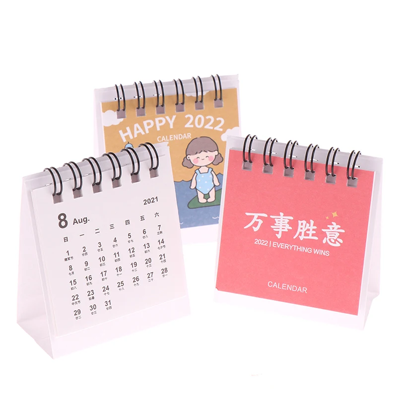 

Настольный мини-календарь, органайзер на 2022 год, календарь, двойной ежедневник