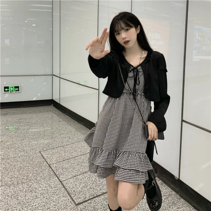 Костюм Спайс для девочек платье с закрывающей талией тонкое на бретелях женский