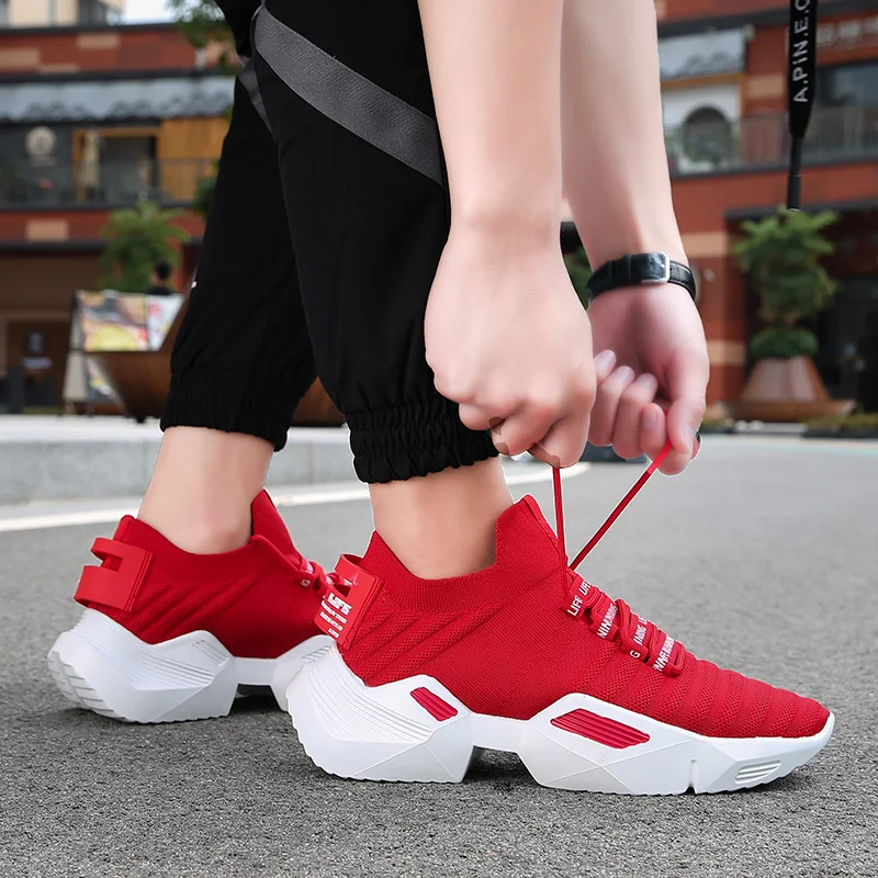 2019 New Brand Running Shoes For Men High quality White Sneakers Light Breathable Sport Outdoor Walking Zapatillas Hombre |