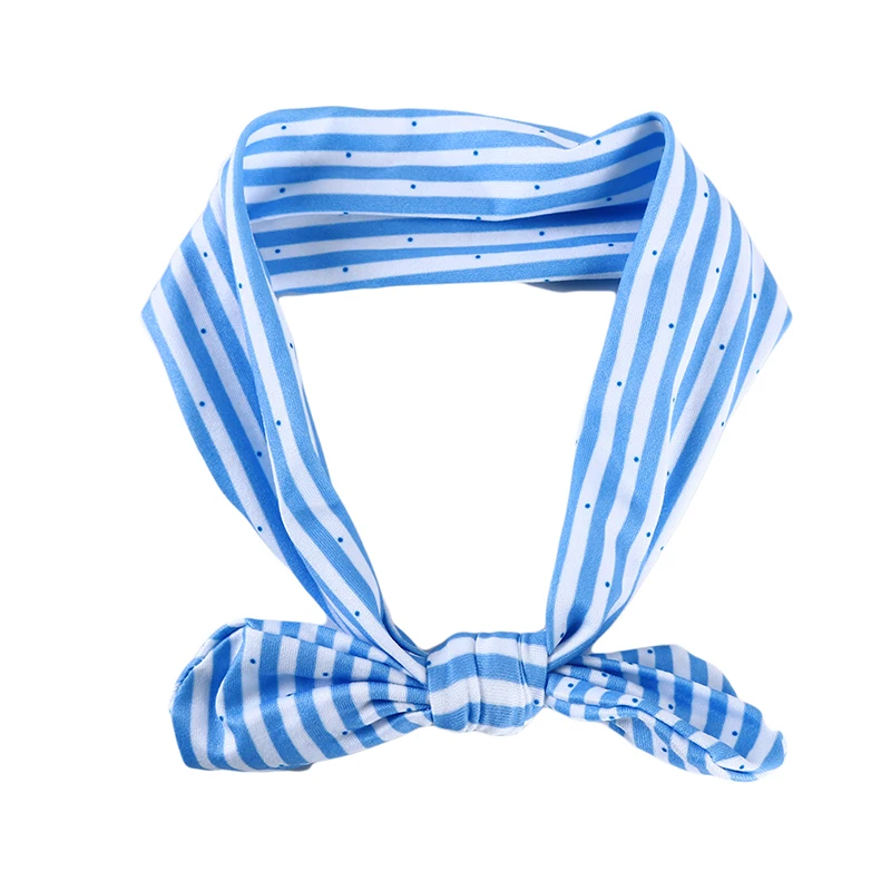 Повязка на голову в горошек с бантом и принтом Аксессуары для волос маленьких