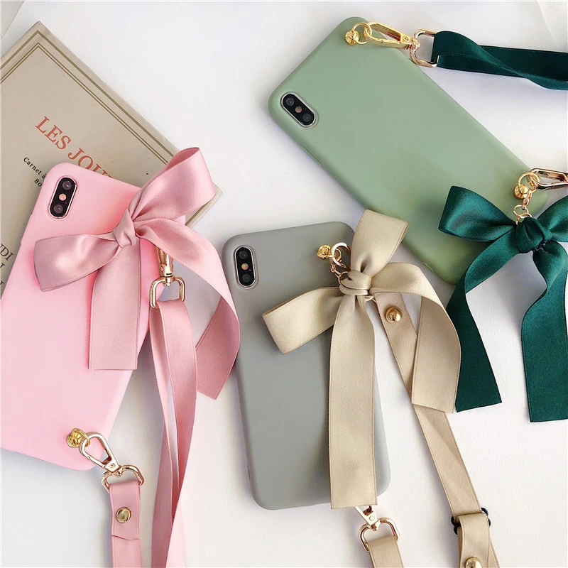 Милый чехол со шнурком для Samsung Galaxy A51 A50 A20 A30 A60 A70 A20E A10E A80 A10S A20S M10 M20 M30S мягкий