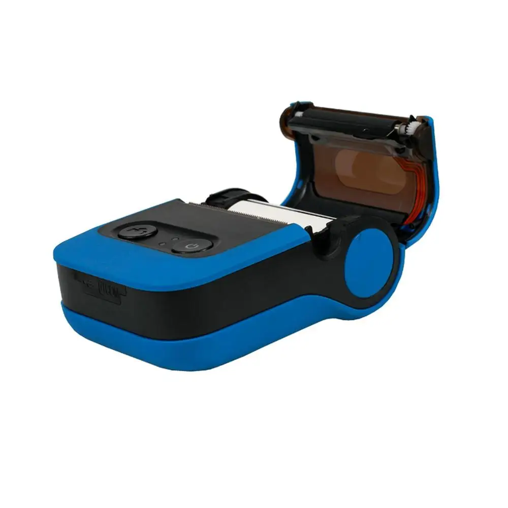 Синий USB Bluetooth Φ 58 мм портативный принтер для этикеток |