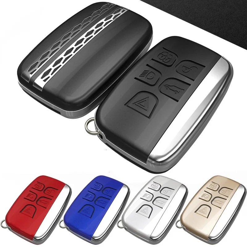 

Car Key case cover For Land Rover RANGE ROVER SPORT Evoque DISCOVERY SPORT 4 5 For Jaguar XE XFL metal key chain Accessories