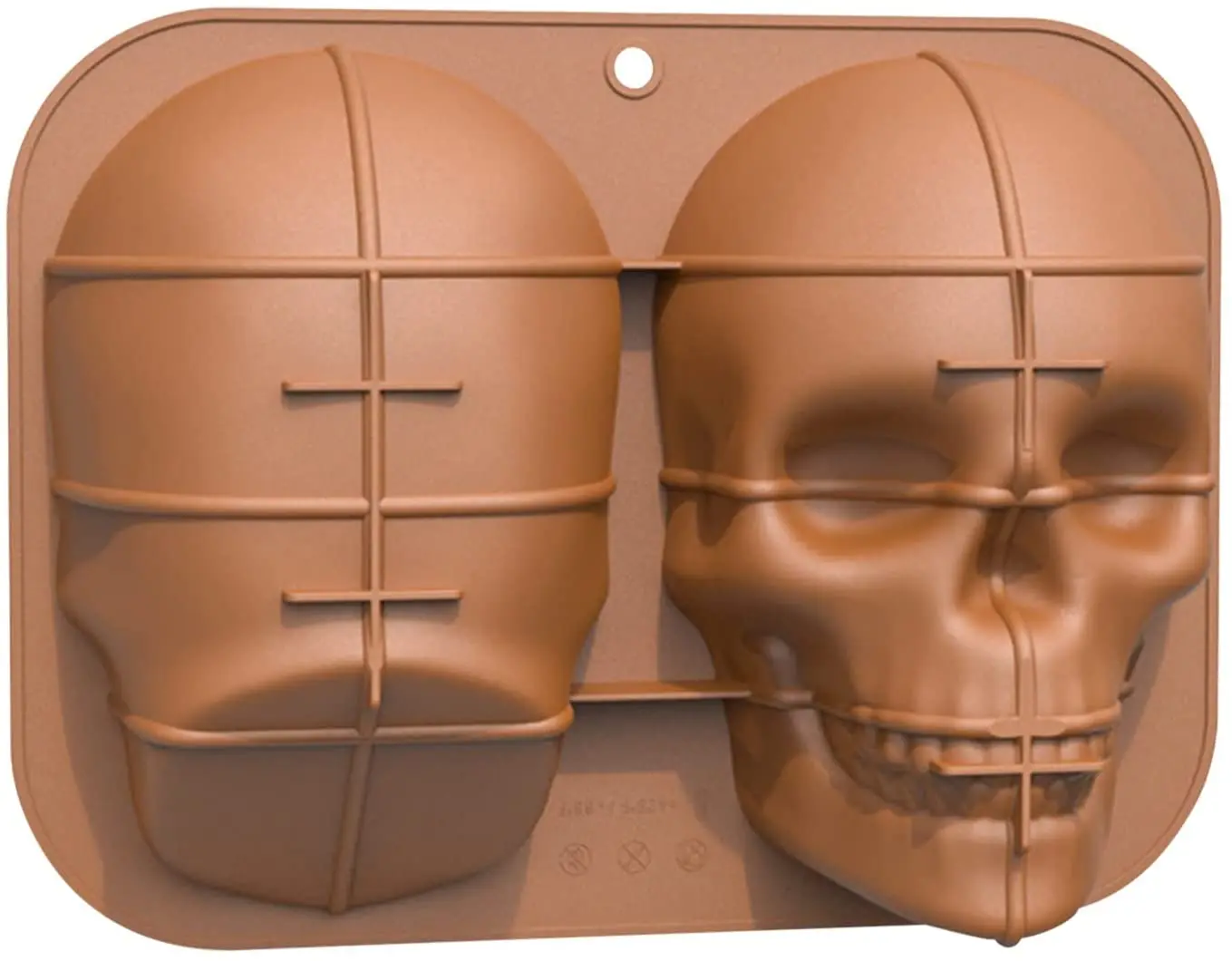 

Halloween Skull Cake Model DIY Mousse Dessert Pan Haunted Silicone Chocolate Mold