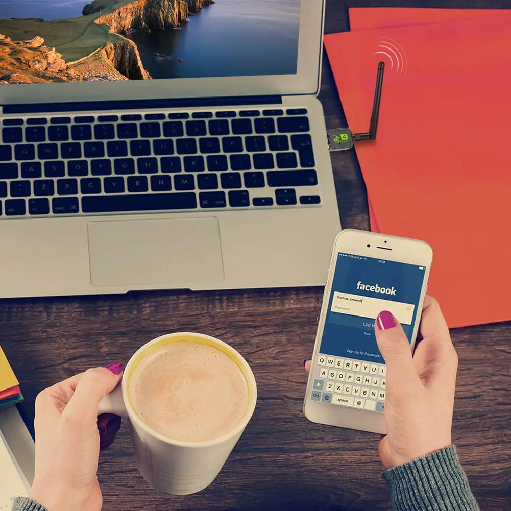 USB WIFI адаптер двухдиапазонный внешний сетевой 2 4G 150M беспроводная сетевая карта