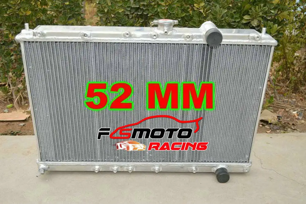 Алюминиевый радиатор 52 мм для Mitsubishi Lancer/Evolution EVO 1 2 3 MT 92 1996 г. CD9A/CE9A 4G63T купе 93 94