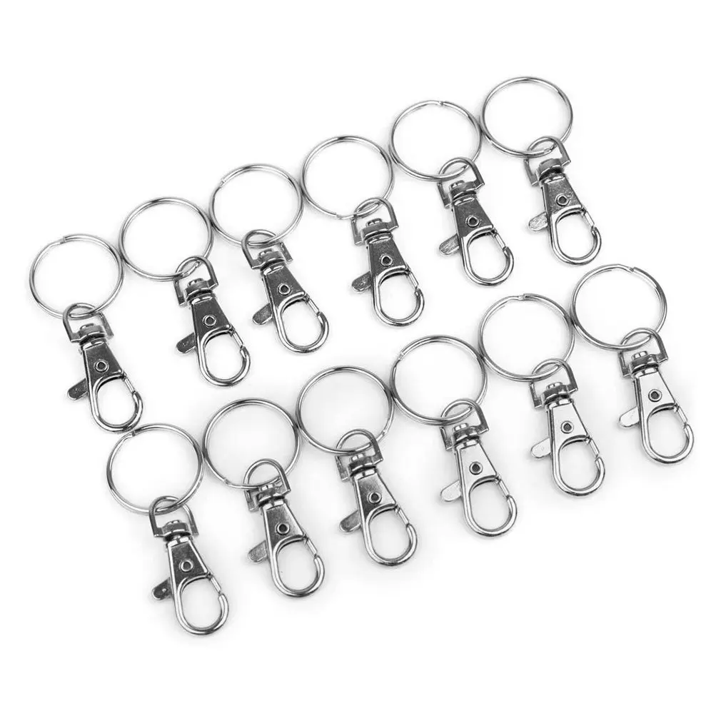 

Carabiner Keyring Buckle Cuff Jewelry Parts Dog Buckle Keychain Metal Electrophoresis Keyring High Quality Drop Shipping