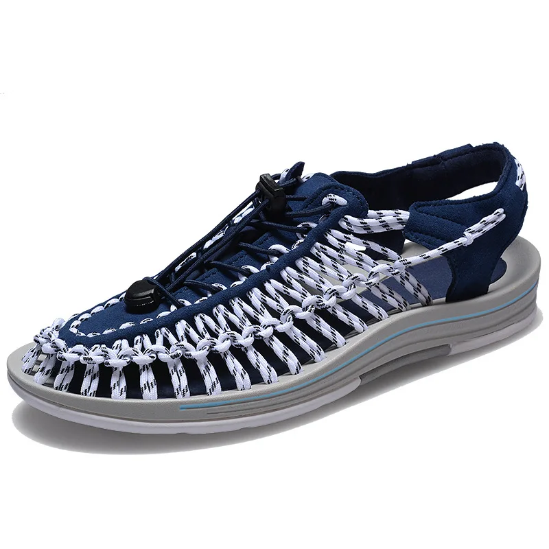 

Beach shoes2021 men's summer woven sandals non-slip deodorant Baotou outdoor leisure slippers
