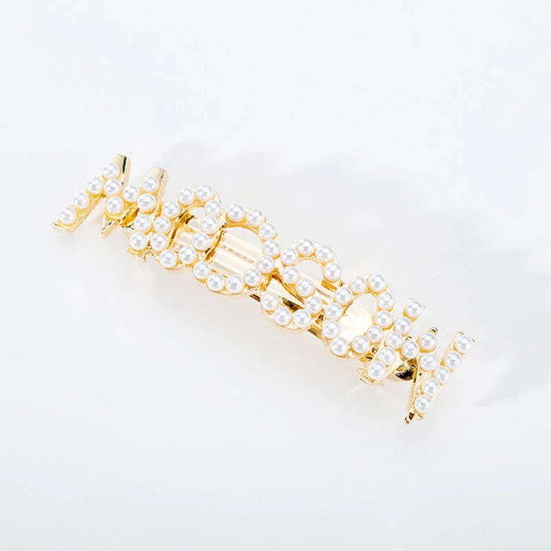 Новинка модные женские жемчужные заколки для волос Нью Йорк Лондон Париж