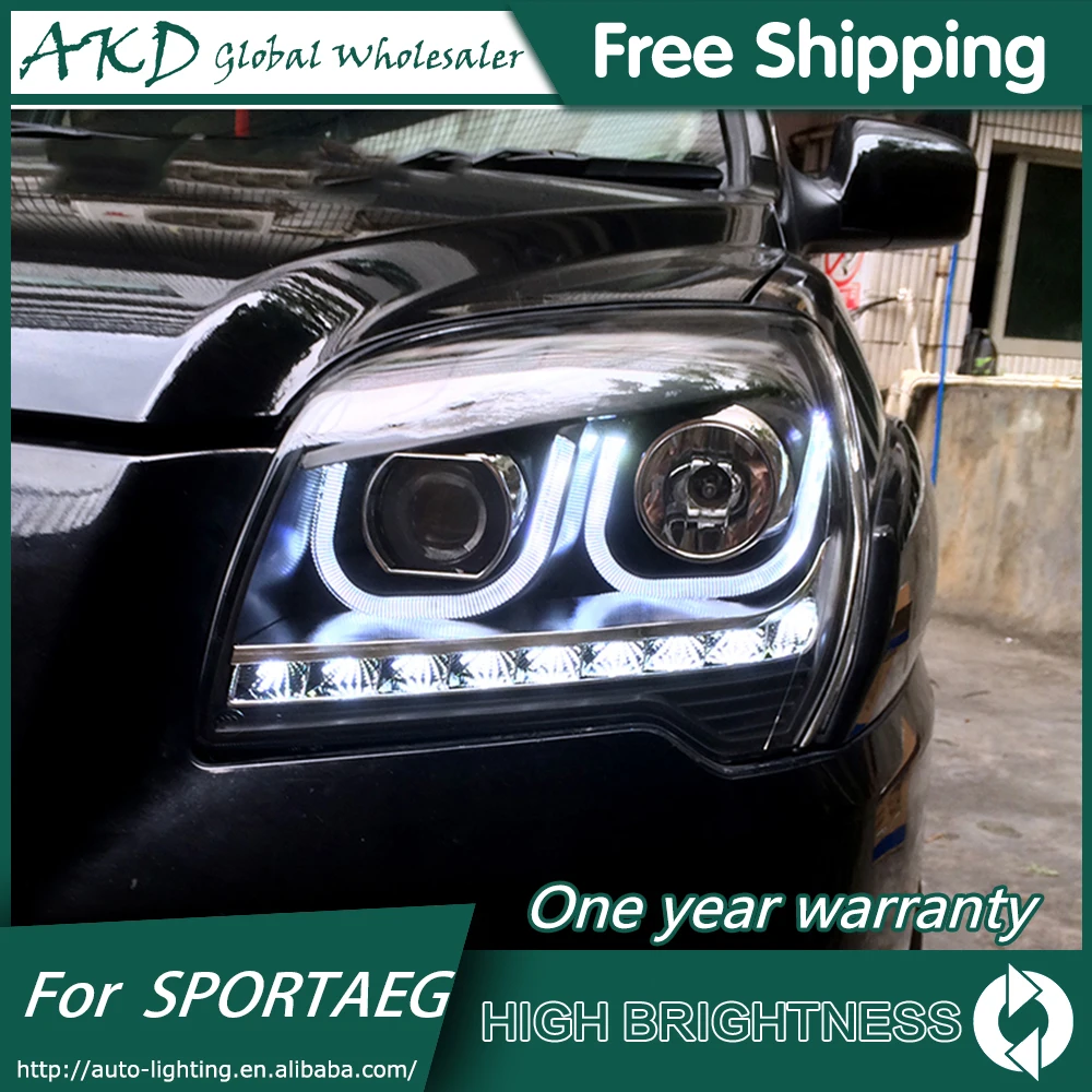 Фары для KIA Sportage 2007-2013 DRL дневные ходовые огни головная лампа светодиодный Биксеноновая лампа Противотуманные фары тюнинг автомобильные аксессуары