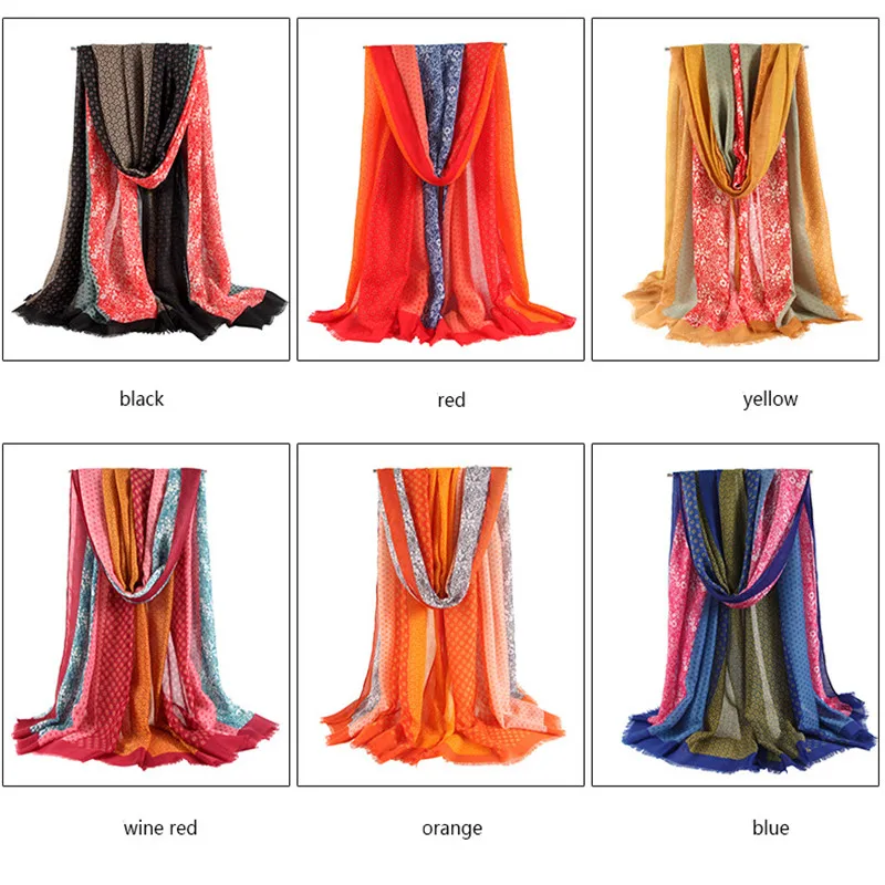 Женские 2020 новый комплект из трёх предметов постельного белья из с цветочным рисунком; Сезон весна-осень; Тонкие женские шарф женский шарф Классический ленточки платок-шаль