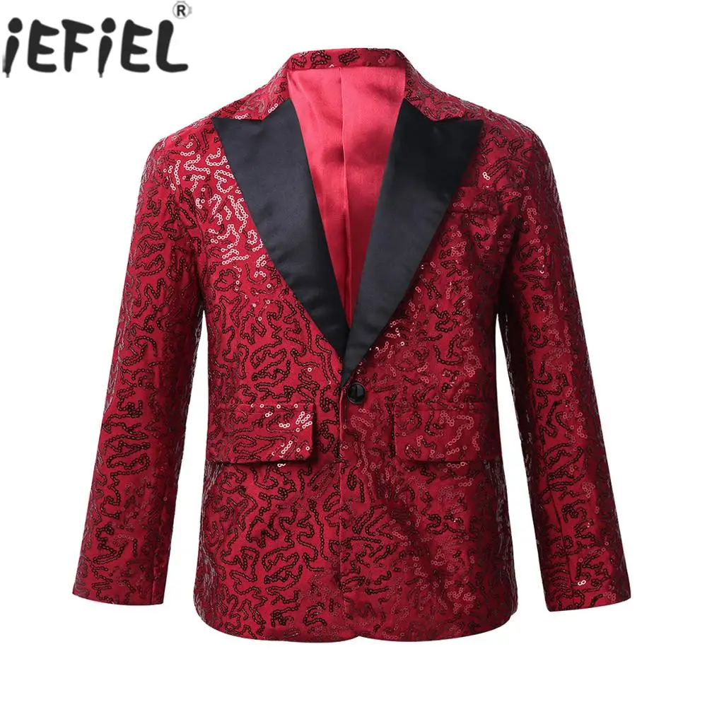 

Kids Boys Suits Hosted Catwalk Piano Stage Performance Costumes Hip Hop Jazz Dancewear Boy Flower Girl Dress Weddings Clothing