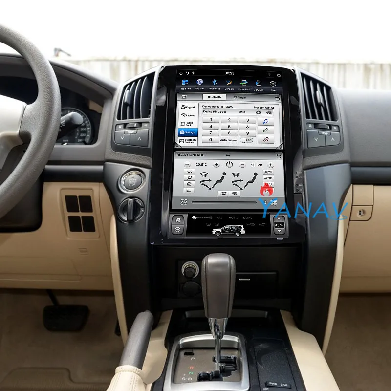 

Автомобильный GPS-навигатор, автомобильный стерео Мультимедийный аудиоплеер для-Toyota Land Cruiser LC200 2008-2015, Android, автомобильный вертикальный экран ...