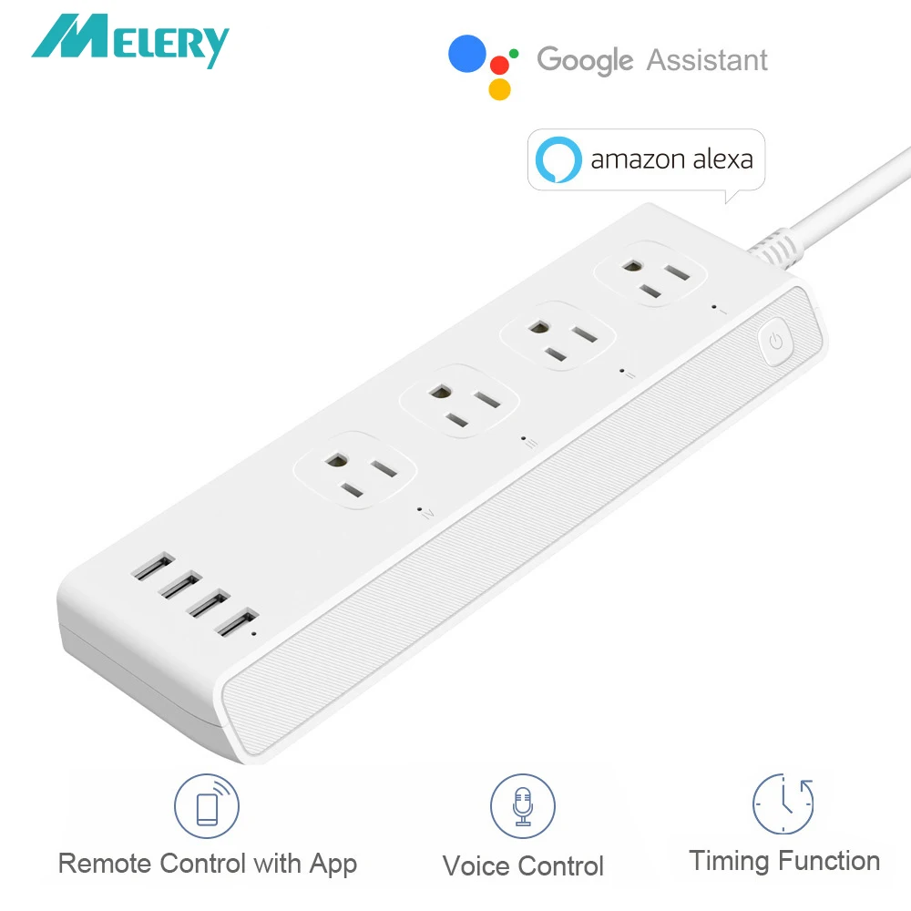 Wifi умная Многополосная полоса питания США розетки Inteligente электрические USB