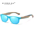 Солнцезащитные очки для мальчиков и девочек EZREAL, поляризационные, деревянные, UV400