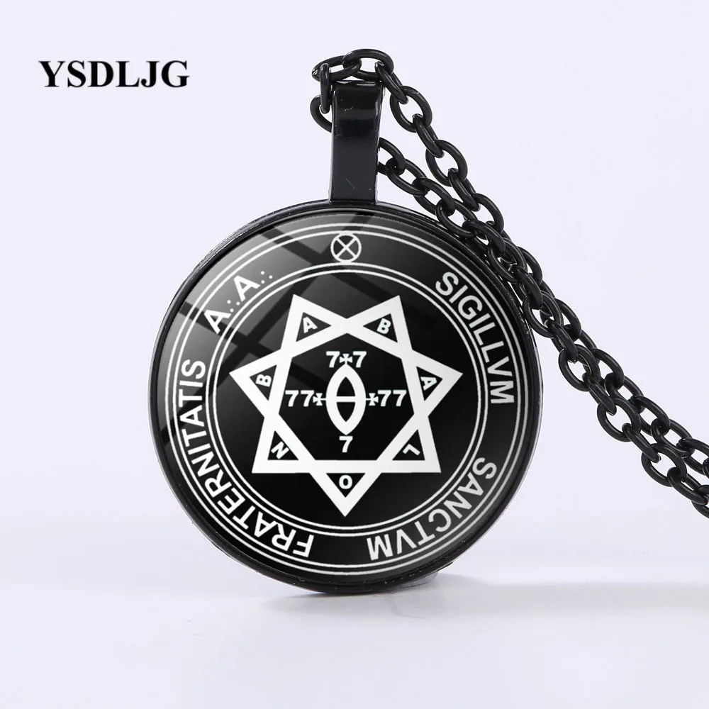 GDRGYB Esoteric ожерелье-Argentum Astrum Seal Thelema-оккультный алейстер Crowley подарок на заказ