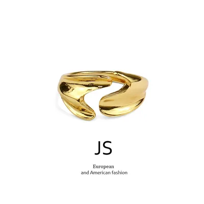 

Design Sense Fishtail Open Ring For Women Fashion Geometric Ring Japanese And Korean Style Originality Minority Accessory