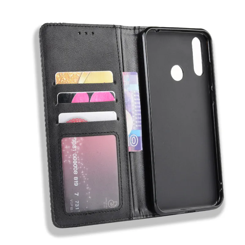 Ретро Тонкий кожаный флип чехол для LG W30 подставка Магнитный книжка LMX440IM W 30 2019