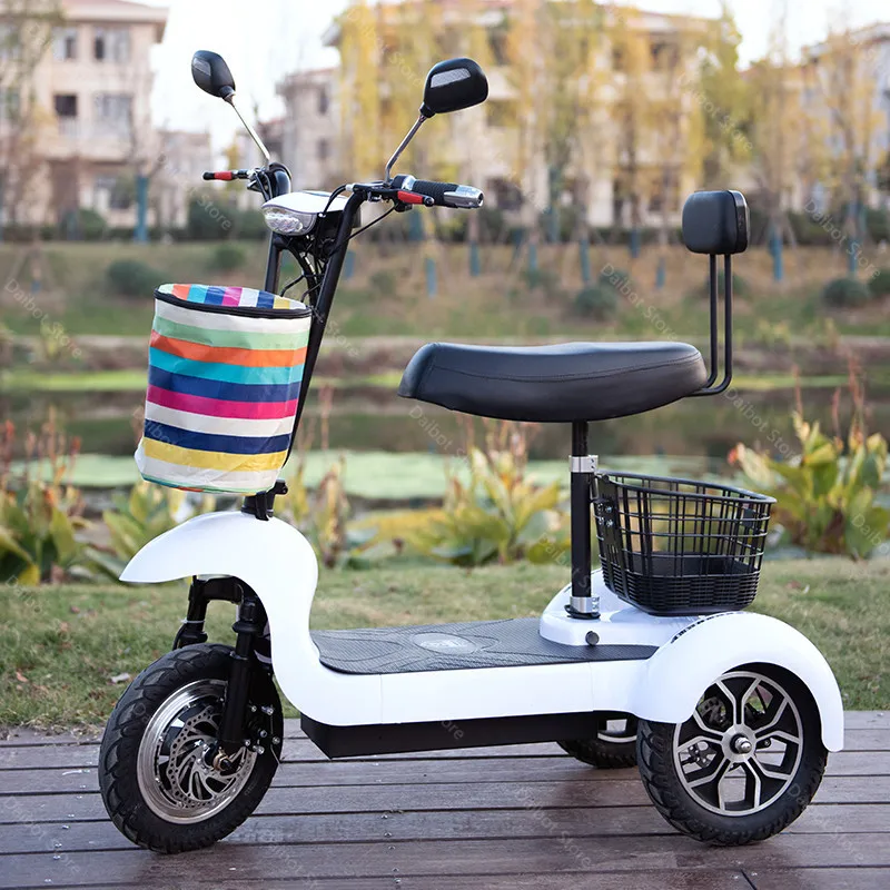 Новые 3 колеса Электрический трехколесный велосипед двухколесные электрические