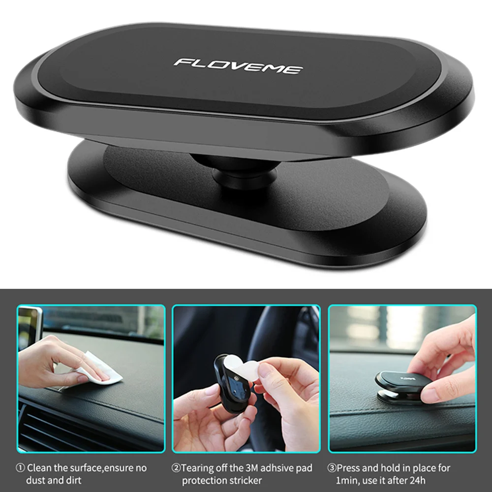 

Magnetic phone holder Navigation bracket for car Dashboard Mini Strip Shape Stand 360 rotation Magnet GPS Car Mount for iphone