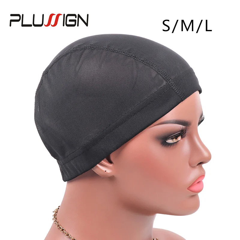5Pcs/Lot Wig Caps For Making Wigs Great Elastic Band Mesh Dome Cap Wholesale Mesh Weaving Cap Breathable Material Black