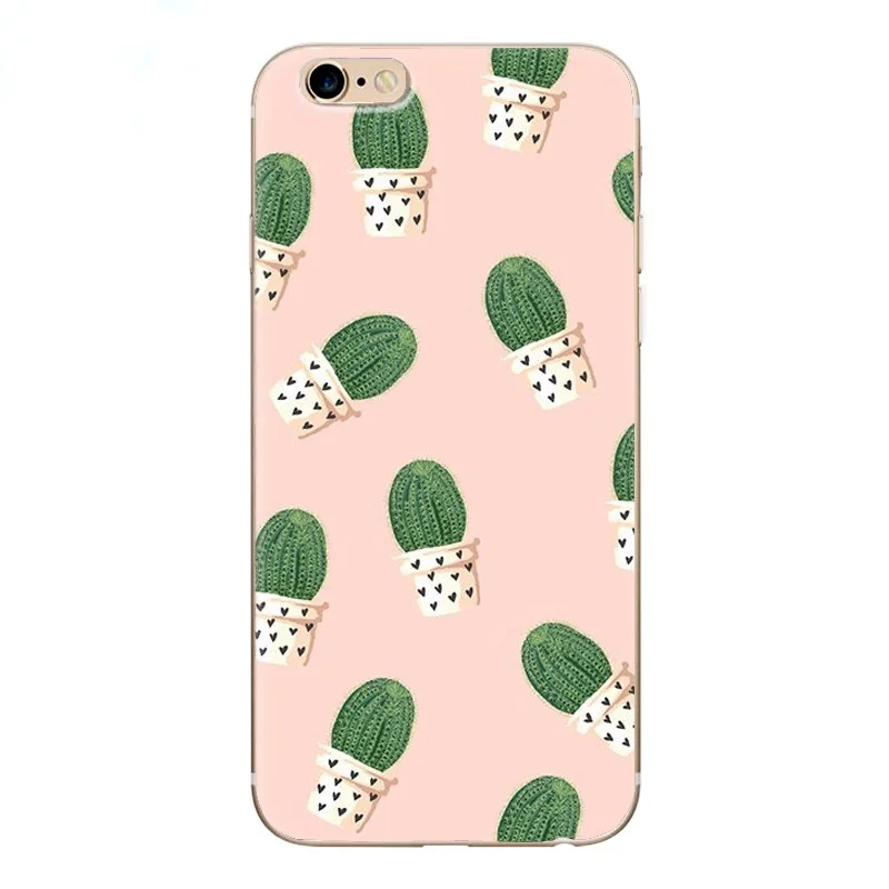 Мягкий цветочный чехол для iphone 6 с вишневой розой розовые летние Чехлы 6s 7 8 plus se 5S