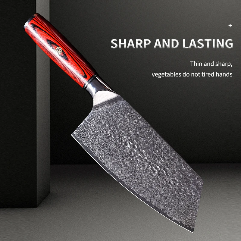 GZV Santoku Knife VG10 Japanese Damascus Stainless Steel 67 Layers Kitchen Knives Professional Chef's Tools High-End Gift Box