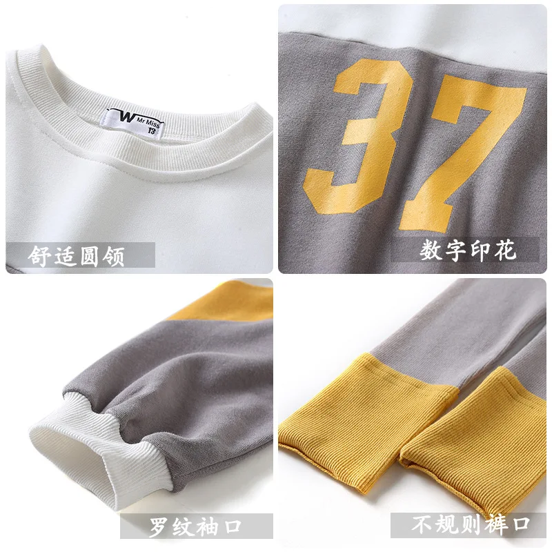 Красивый теплый костюм для девочек на весну осень и зиму свитер брюки 2 шт./компл.